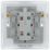 British General Nexus Metal 20A 1-Gang DP Control Switch Polished Chrome with LED