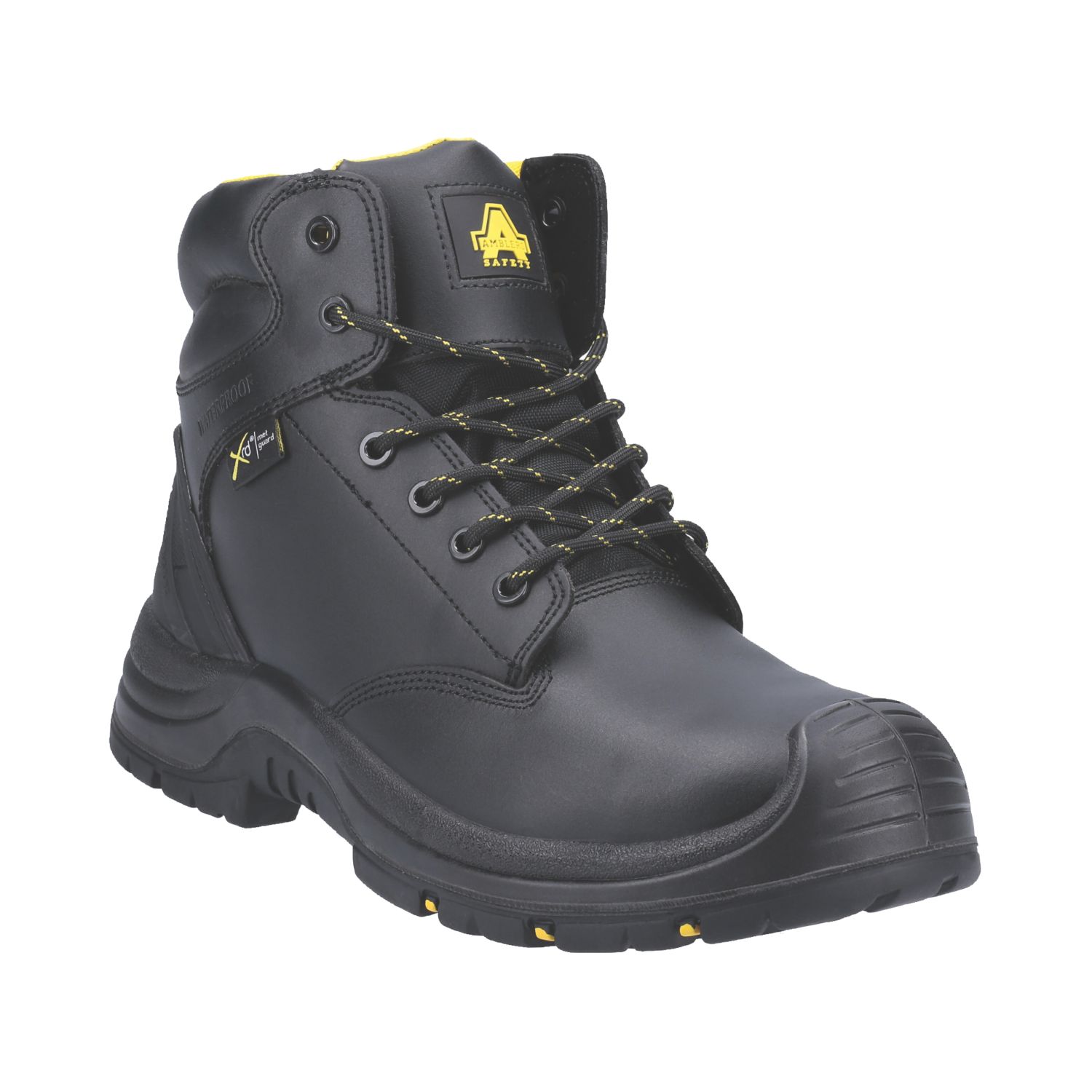 Amblers AS303C Size 8 Black Waterproof Safety Boots (755JV)