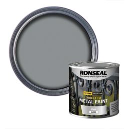 Ronseal Gloss Direct to Metal Paint Metallic Silver 250ml - Screwfix