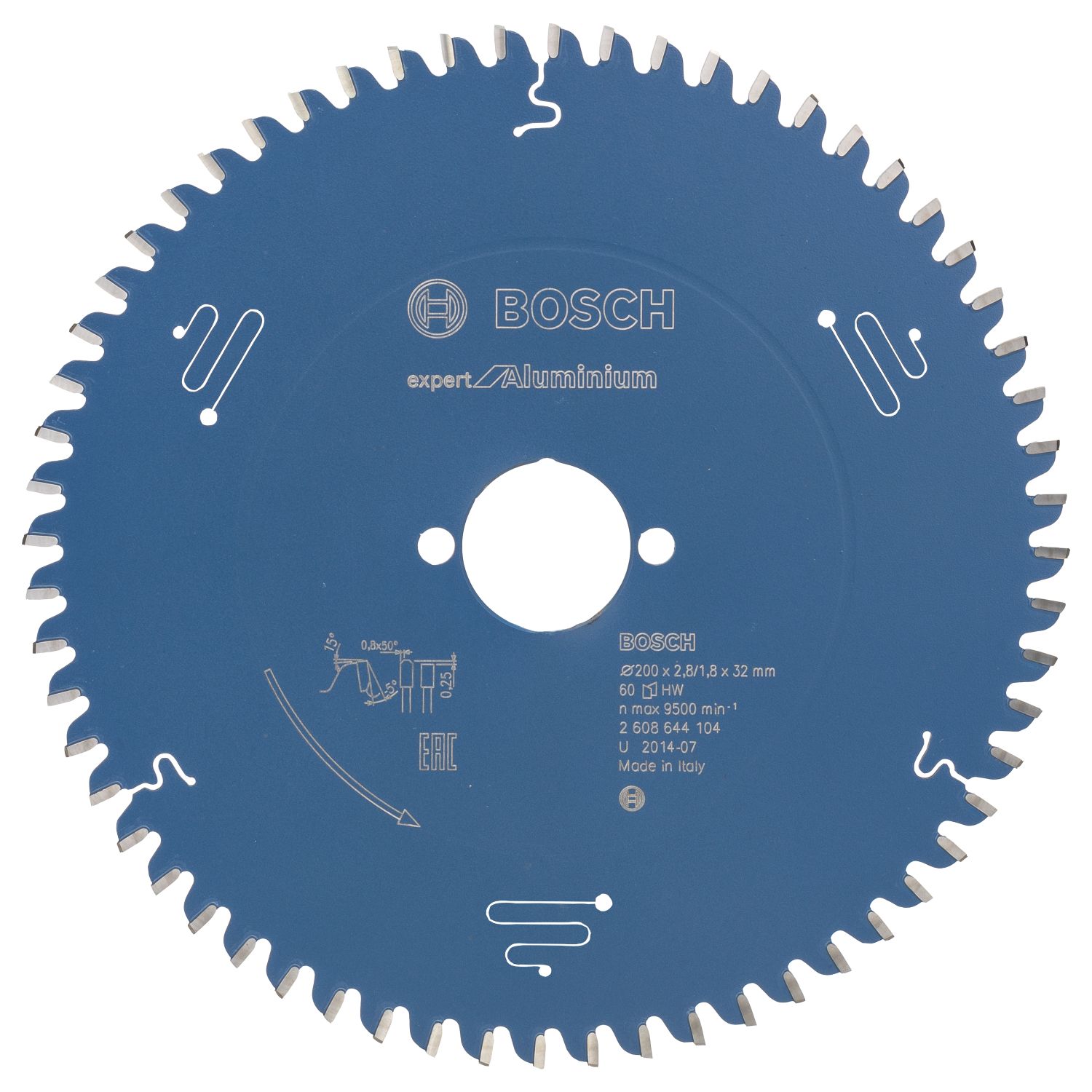 Bosch Expert Aluminium Circular Saw Blade 200mm x 32mm 60T (755KP)