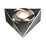 Robus Royal Triangular LED Cabinet Light Brushed Chrome 2.5W 190lm