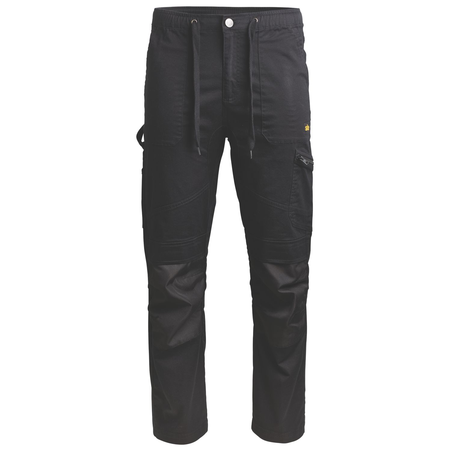 Site Tesem Multi-Pocket Work Trousers Black 30" W 32" L (755KY)