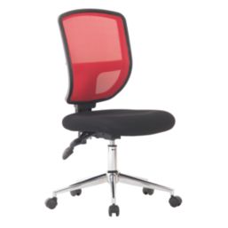 Nautilus Designs Nexus  Medium Back Task/Operator Chair Red