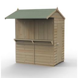 Forest  6' x 4' (Nominal) Reverse Apex Shiplap Timber Bar & Garden Store