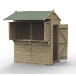 Forest  6' x 4' (Nominal) Reverse Apex Shiplap Timber Bar & Garden Store