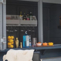 Forest  6' x 4' (Nominal) Reverse Apex Shiplap Timber Bar & Garden Store