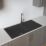 Carysil GD100L-MB 1 Bowl Granite Composite Kitchen Sink Midnight Black Reversible 1000mm x 500mm
