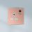 Arlec  13A 1-Gang SP Switched Socket Rose Gold  with White Inserts
