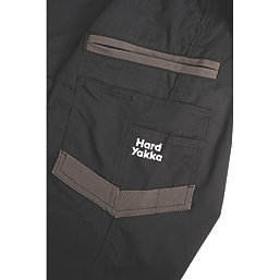 Hard Yakka Raptor Cuff Trousers Black 36" W 32" L