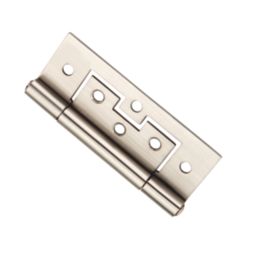 Smith & Locke Satin Nickel  Door Hinge 100mm x 42mm 2 Pack