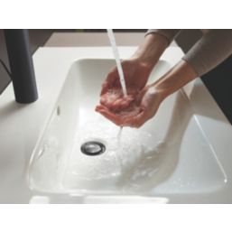 Hansgrohe Vernis Blend 100 Matt Black 143mm Cloakroom Lever Mono Basin Mixer Tap