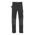 Site Dunnell Stretch Multi-Pocket Trousers Black 36" W 32" L