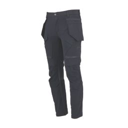 Site Varnik Stretch Work Trousers Black 40" W 32" L