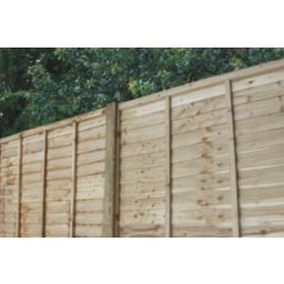 Forest Natural Timber Reeded Fence Posts 95mm x 95mm x 2.4m 4 Pack