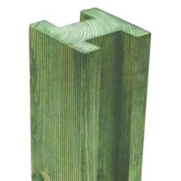Forest Natural Timber Reeded Fence Posts 95mm x 95mm x 2.4m 4 Pack
