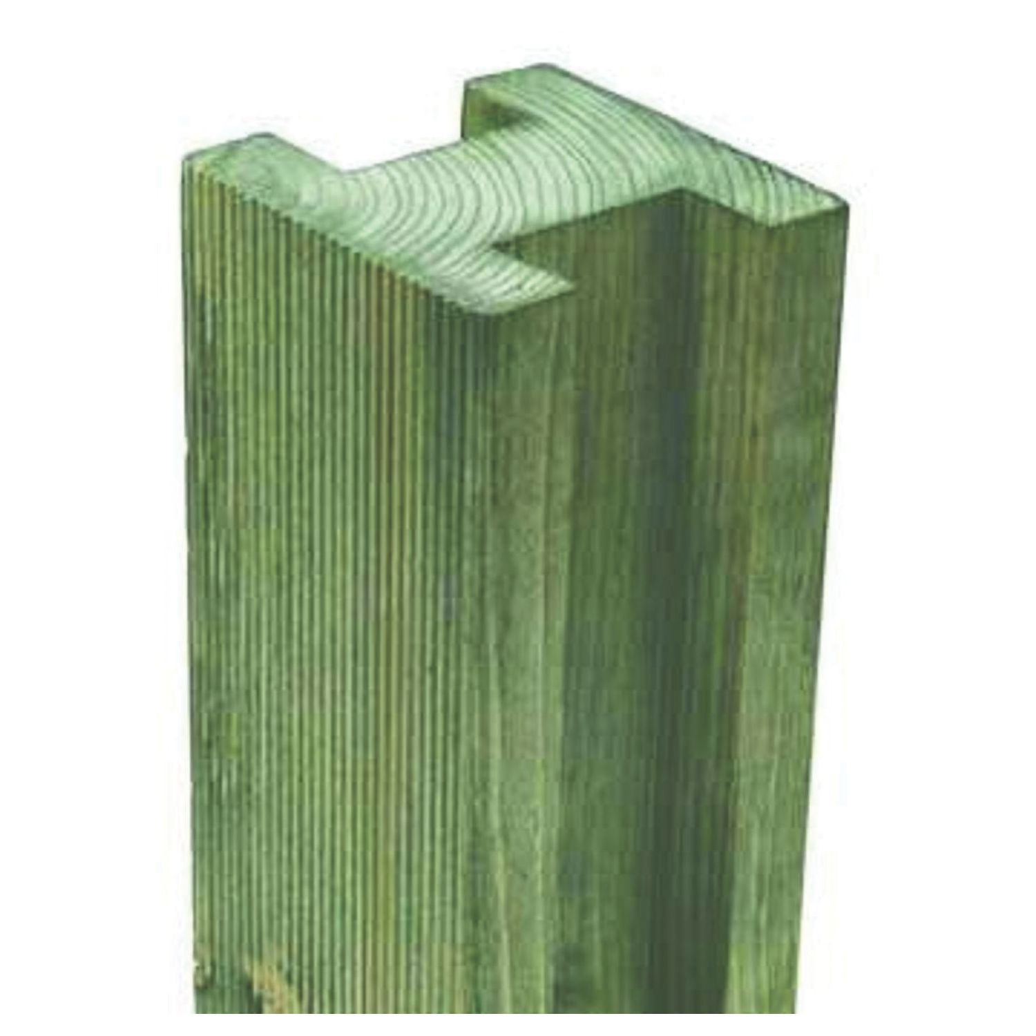 Forest Natural Timber Reeded Fence Posts 95mm x 95mm x 2.4m 4 Pack (75612)