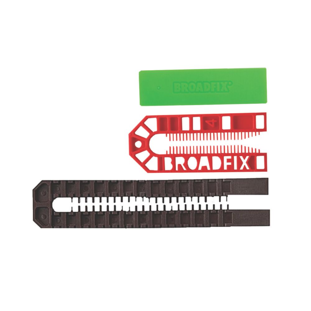 Broadfix Quick Align Hinge Shims Small 100mm x 1mm x 35mm 15 Pack - Screwfix