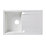 1 Bowl Plastic & Resin Kitchen Sink & Drainer White Reversible 800mm x 500mm