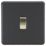 Knightsbridge  10AX 1-Gang Intermediate Switch Matt Black