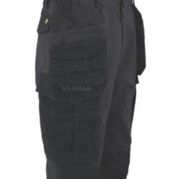 DEWALT Lubec Work Trousers Grey / Black 30" W 31" L