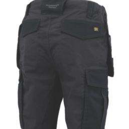 DEWALT Lubec Work Trousers Grey / Black 30" W 31" L