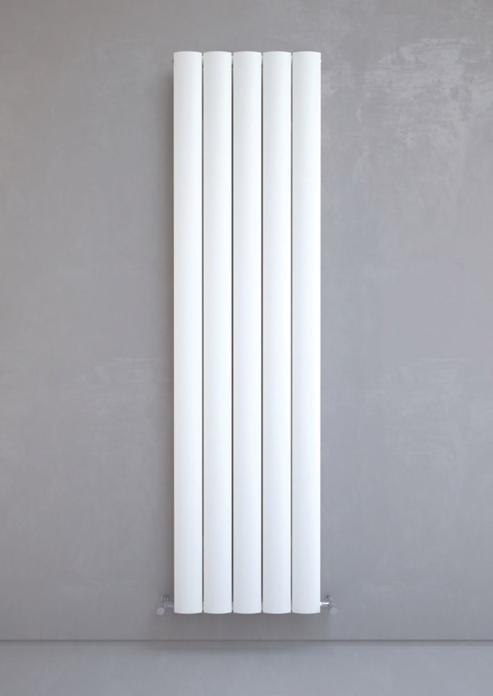 Kudox 1800mm X 470mm 3994BTU White Vertical Designer Radiator - Screwfix