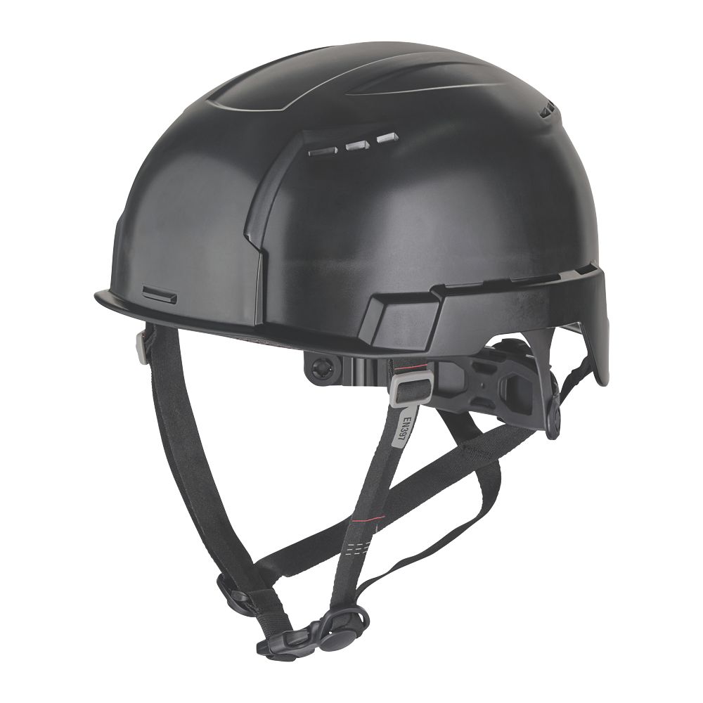 Milwaukee BOLT200 Vented Helmet Black - Screwfix