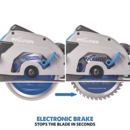 Evolution S185CCSL 1600W 185mm  Electric Heavy-Duty Metal Cutting Circular Saw 110V