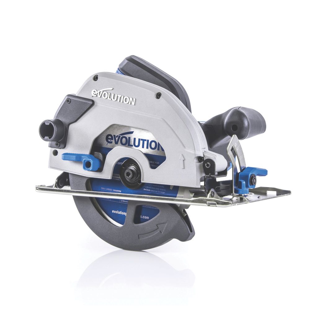 Evolution S185CCSL 1600W 185mm Electric Heavy Duty Metal Cutting Circular Saw 110V Screwfix