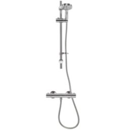 Croydex Metlex  Exposed Chrome Thermostatic Shower Set