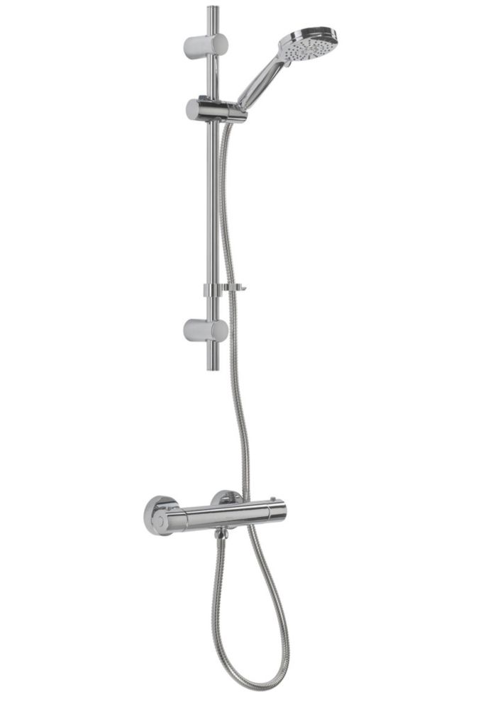 Croydex Metlex Thermostatic Shower Set Chrome
