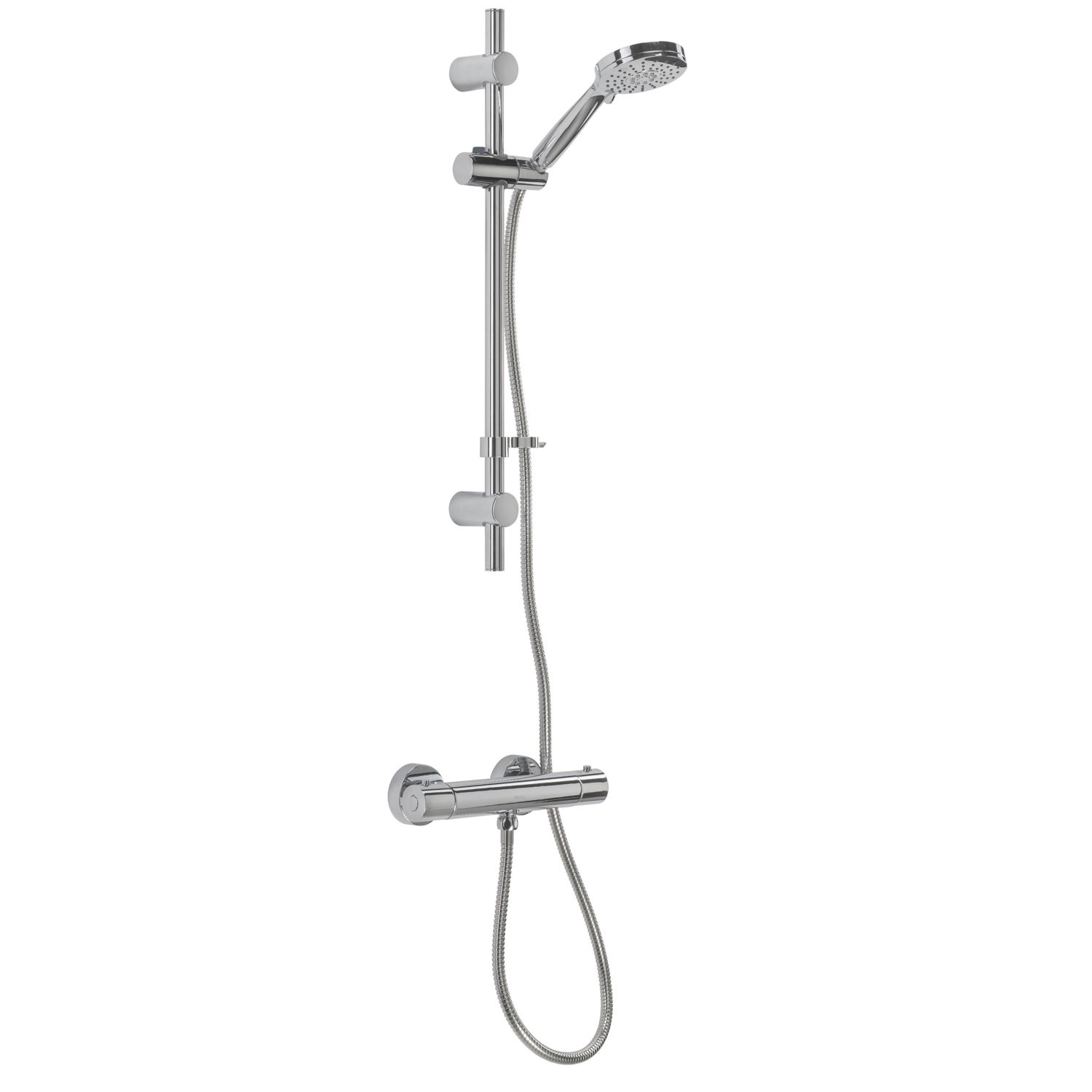 Croydex Metlex Exposed Chrome Thermostatic Shower Set (756KK)
