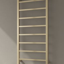 Reina 1200mm x 500mm 1170BTU Brass Flat Designer Towel Radiator