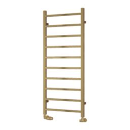 Reina 1200mm x 500mm 1170BTU Brass Flat Designer Towel Radiator