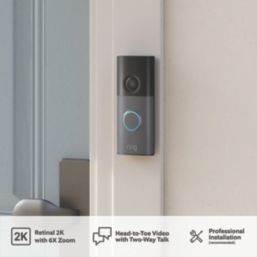 Ring  Plug-In Video Doorbell Satin Nickel