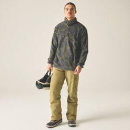 Dare 2B Printed Half Fleece Martini Olive Cracked 2X Large 46-48" Chest
