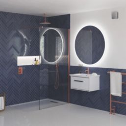 Sensio Como Round Illuminated CCT Bathroom Mirror With 1900lm LED Light 1000mm x 1000mm