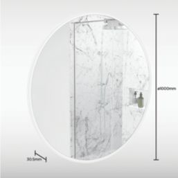 Sensio Como Round Illuminated CCT Bathroom Mirror With 1900lm LED Light 1000mm x 1000mm