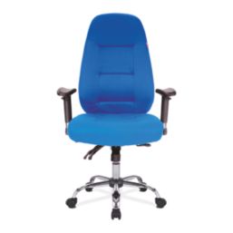 Nautilus Designs Babylon High Back Ergonomic Task Chair Blue