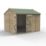 Forest Beckwood 9' 6" x 8' (Nominal) Reverse Apex Shiplap Timber Shed with Assembly