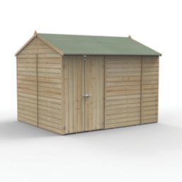 Forest Beckwood 9' 6" x 8' (Nominal) Reverse Apex Shiplap Timber Shed with Assembly