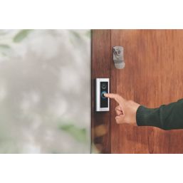 Ring Pro 2 Wired Plug-In Smart Video Doorbell Satin Nickel