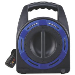 Masterplug 13A 4-Gang 20m  Medium Case Reel with RCD Plug 240V