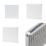 Flomasta 700mm x 700mm 3631BTU White Type 21 Convector Radiator