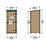 Shire  2' x 2' (Nominal) Pent Tongue & Groove Timber Tool Store