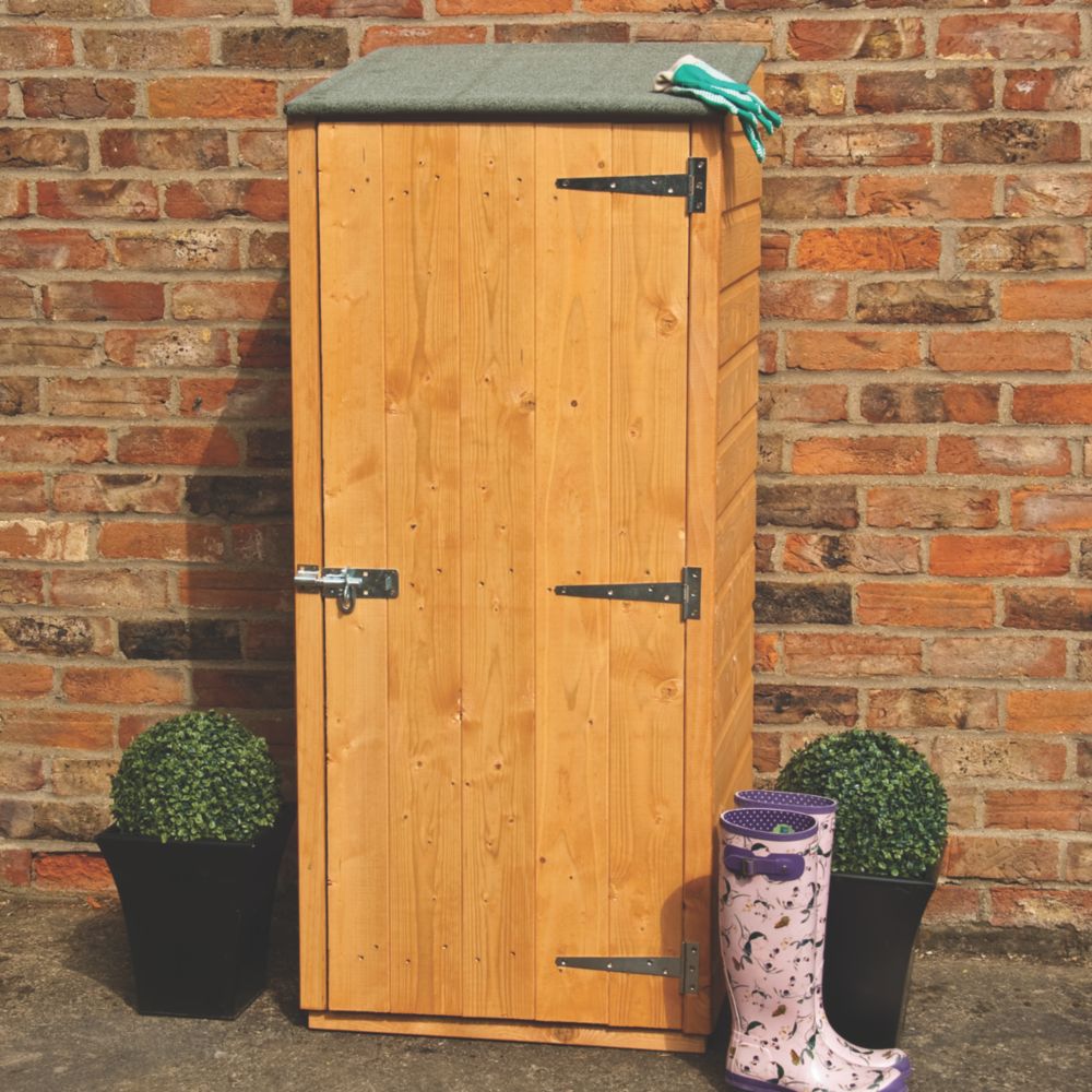 Shire 2' x 2' (Nominal) Pent Tongue & Groove Timber Tool Store - Screwfix