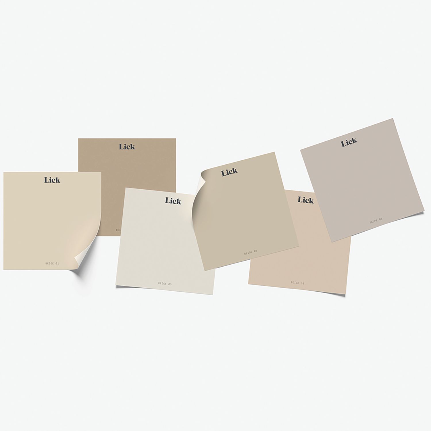 LickPro Beige Peel & Stick Paint Samples 6 Pack (757AC)