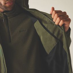Regatta Matt II Waterproof & Breathable Jacket Olive Night / Black X Large Size 51.5" Chest
