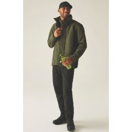 Regatta Matt II Waterproof & Breathable Jacket Olive Night / Black X Large Size 51.5" Chest