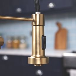 ETAL  Flexi Style 3-in-1 Instant Boiling Water Kitchen Tap Brushed Brass
